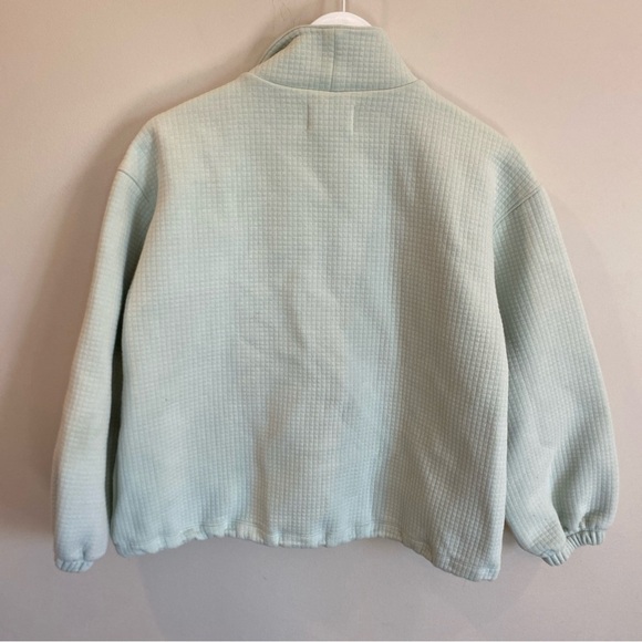 Madewell MWL Quilted Jacquard Zip Jacket Women’s Sz XS Iced Mint Pockets - Picture 6 of 7